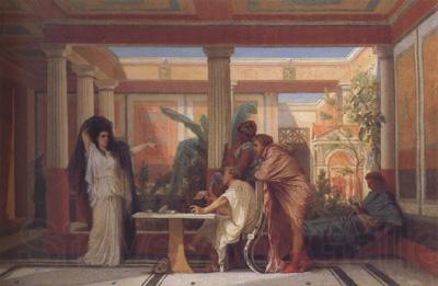 Alma-Tadema, Sir Lawrence Gustave Boulanger,The Rehearsal in the House of the Tragic Poet (mk23) Spain oil painting art